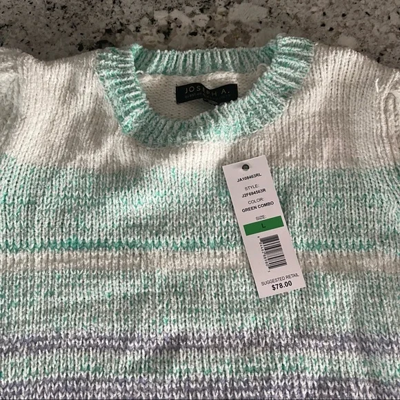 Joseph A Women’s Sweater - Green Combo - Lg - Picture 2 of 4